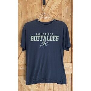 Colorado Buffaloes CU Buffs T-Shirt Mens Large Black Faded 90s College Football